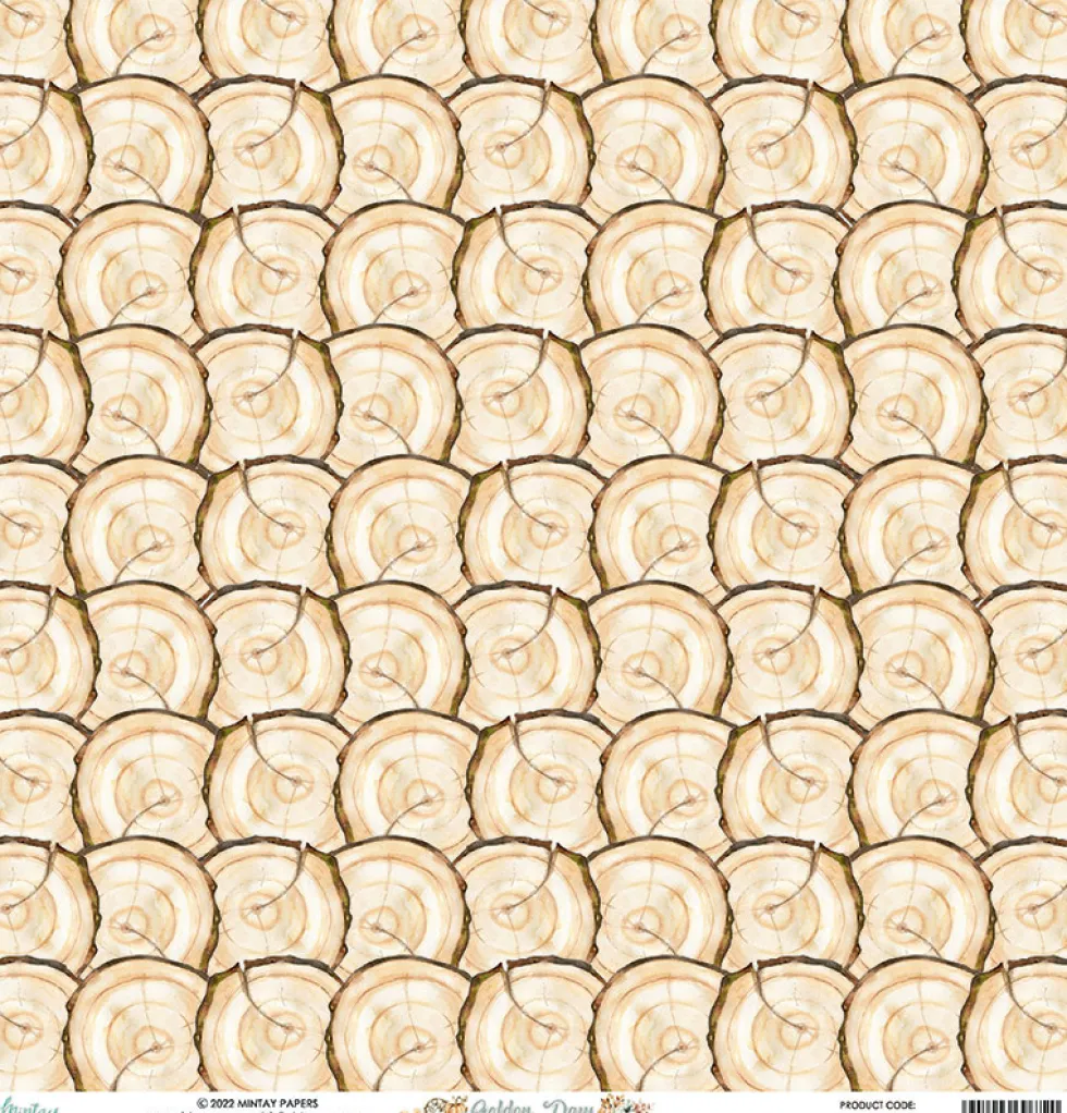 Papier do scrapbookingu 30,5 x 30,5 cm - Mintay - Golden Days 04