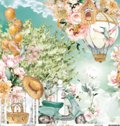 Papier do scrapbookingu 30,5 x 30,5 cm - Mintay - Joy of Life 01