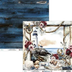 Papier do scrapbookingu 30,5 x 30,5 cm - Mintay - Lighthouse 01