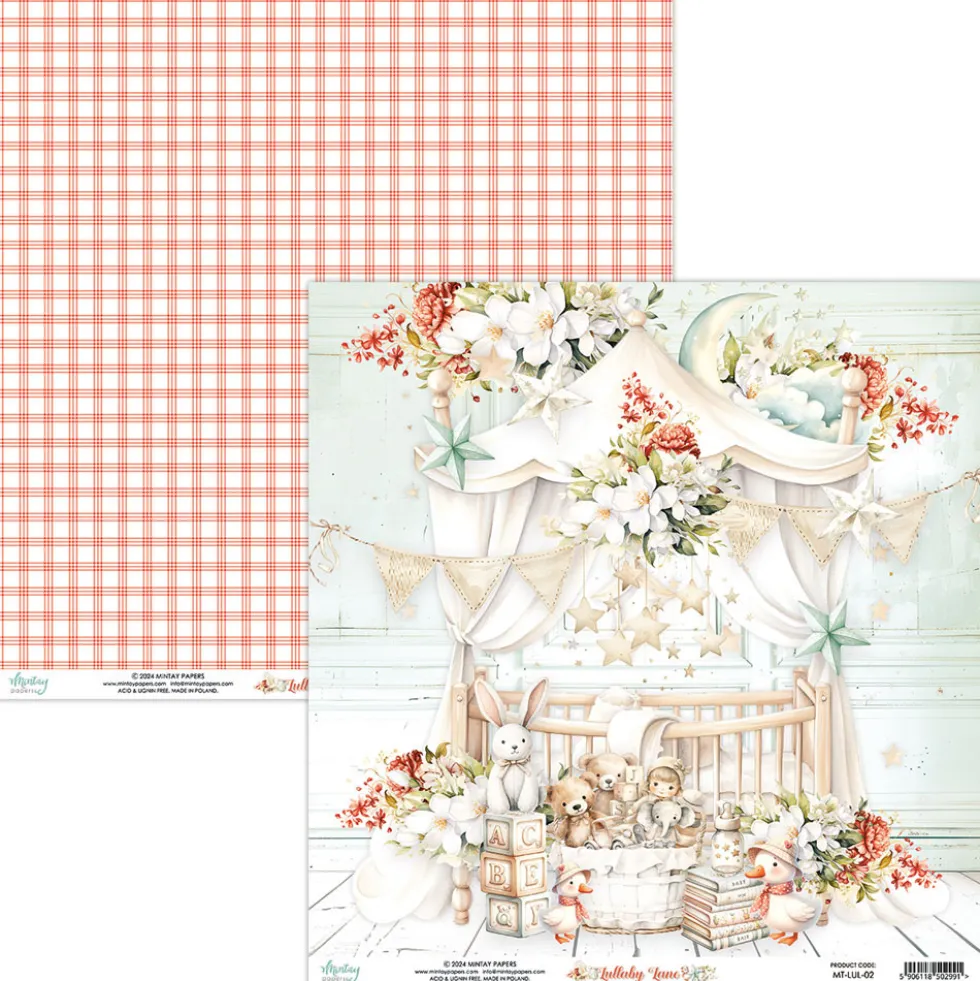 Papier do scrapbookingu 30,5 x 30,5 cm - Mintay - Lullaby Lane 03