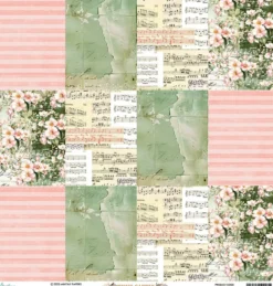 Papier do scrapbookingu 30,5 x 30,5 cm - Mintay - Music Garden 06