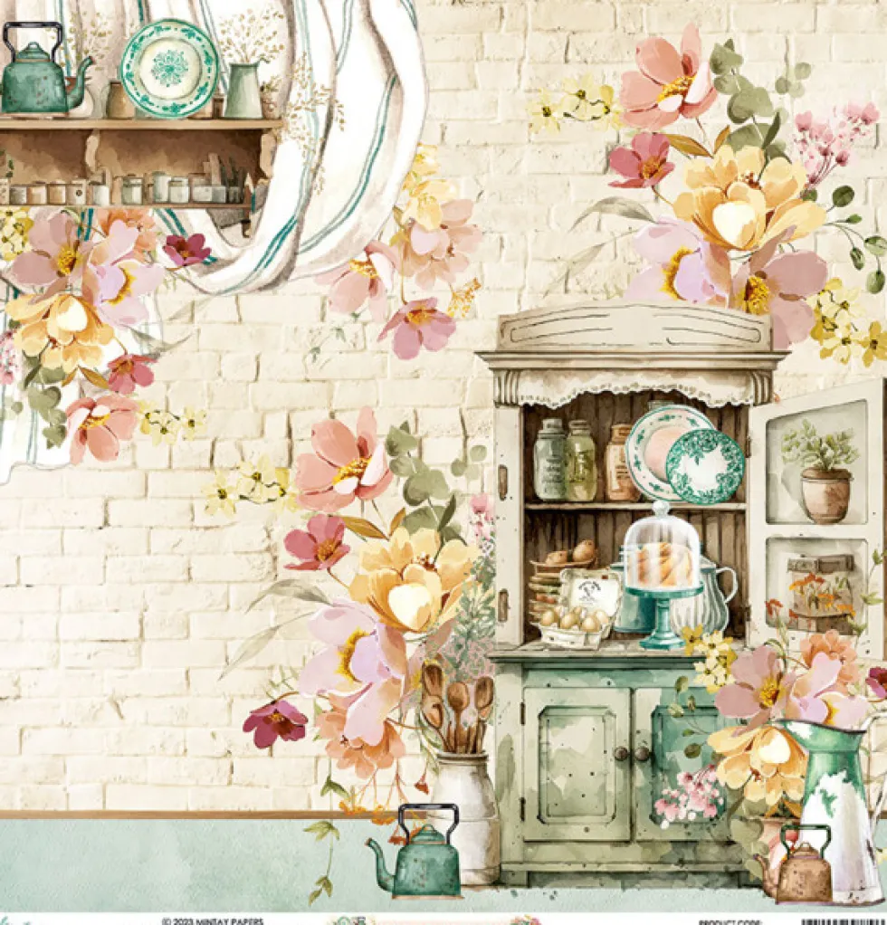 Papier do scrapbookingu 30,5 x 30,5 cm - Mintay - Nana's Kitchen 02