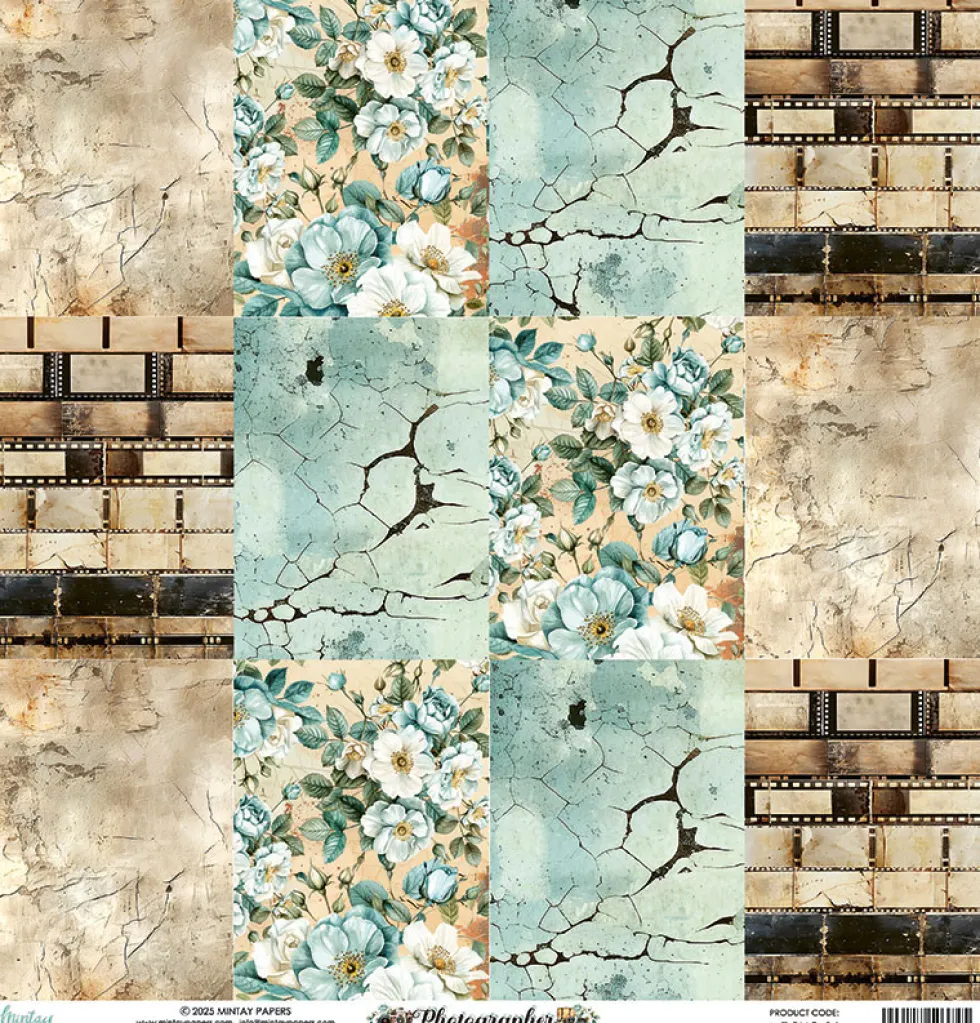 Papier do scrapbookingu 30,5 x 30,5 cm - Mintay - Photographer 06