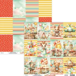 Papier do scrapbookingu 30,5 x 30,5 cm - Mintay - Playtime 05