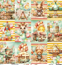 Papier do scrapbookingu 30,5 x 30,5 cm - Mintay - Playtime 05