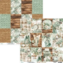 Papier do scrapbookingu 30,5 x 30,5 cm - Mintay - Rustic Charms 06