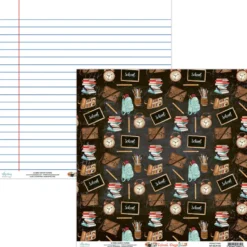 Papier do scrapbookingu 30,5 x 30,5 cm - Mintay - School Days 05