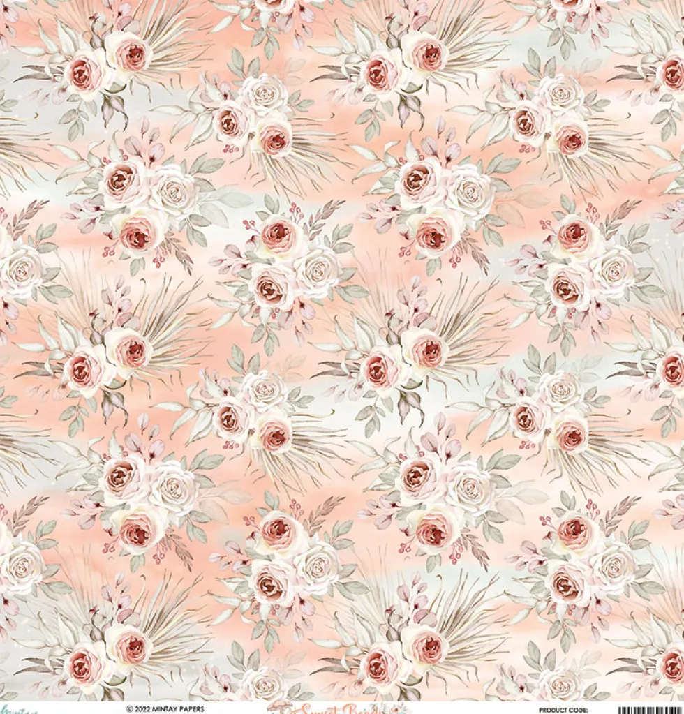 Papier do scrapbookingu 30,5 x 30,5 cm - Mintay - Sunset Beach 04