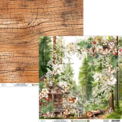 Papier do scrapbookingu 30,5 x 30,5 cm - Mintay - Wildwood Secrets 01