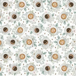 Papier do scrapbookingu 30,5 x 30,5 cm - Piątek Trzynastego - Coffee Break 02