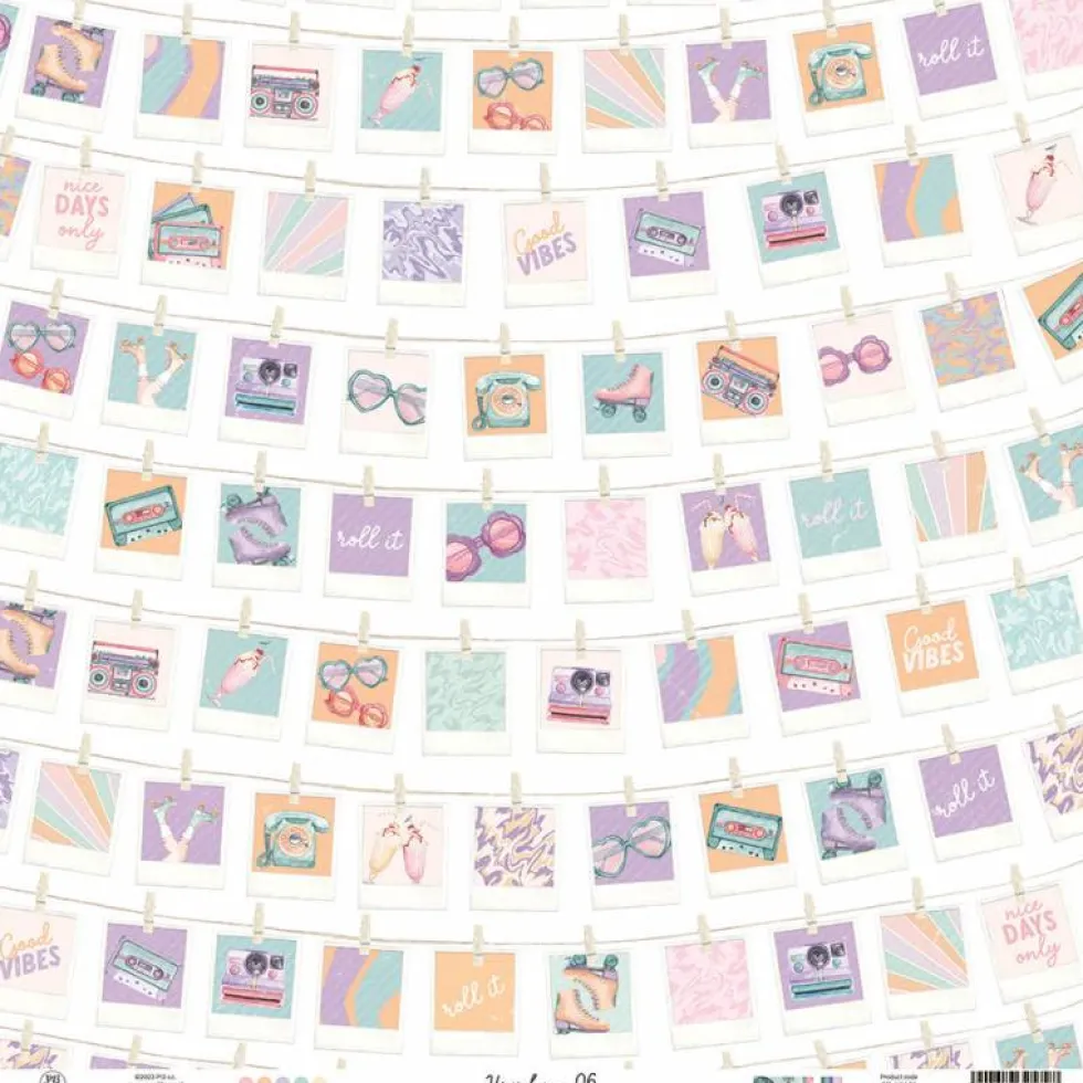 Papier do scrapbookingu 30,5 x 30,5 cm - Piątek Trzynastego - Have Fun 06