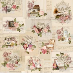 Papier do scrapbookingu 30,5 x 30,5 cm - Piątek Trzynastego - Love Stories 04