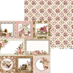 Papier do scrapbookingu 30,5 x 30,5 cm - Piątek Trzynastego - Love Stories 05