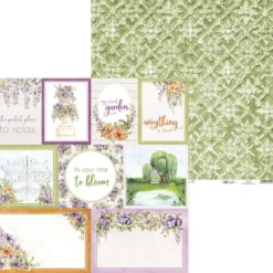 Papier do scrapbookingu 30,5 x 30,5 cm - Piątek Trzynastego - Secret garden 05