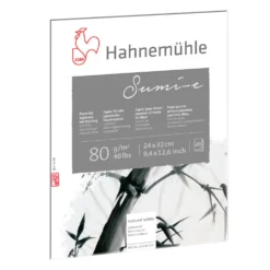 Papier japoński do malowania tuszem Sumi-e - Hahnemühle - 24 x 32 cm, 80 g, 20 ark.