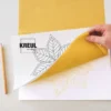 Papier, kalka kopiująca na ciemnych tkaninach - Kreul - żółta, A3, 3 ark.