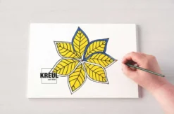 Papier, kalka kopiująca na ciemnych tkaninach - Kreul - żółta, A3, 3 ark.