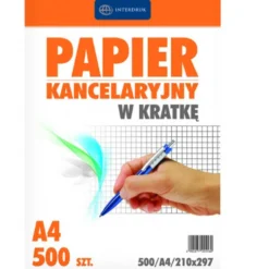 Papier kancelaryjny w kratkę A4 - Interdruk - 500 ark.