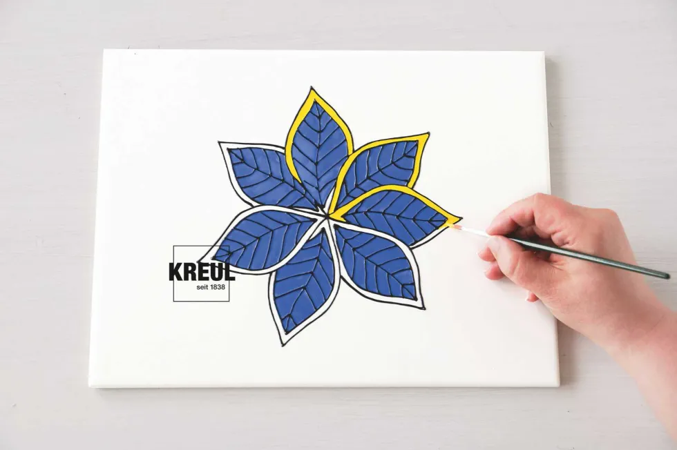 Papier kopiujący na szkło porcelanę metal A4 - Kreul - grafitowy 10 ark.