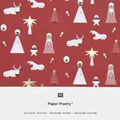 Papier origami, Christmas Rocks! - Paper Poetry - 15 x 15 cm, 50 ark.