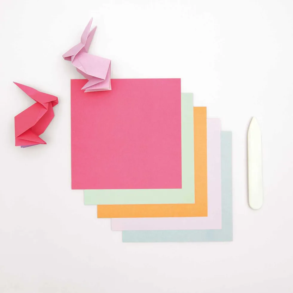 Papier origami Duo Color Pastel - Paper Poetry - 15 x 15 cm, 100 ark.