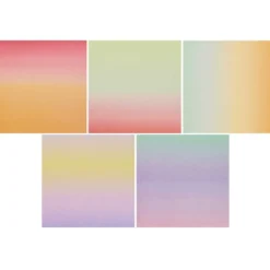 Papier origami Linear Gradient - Paper Poetry - 15 x 15 cm, 100 ark.