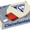Papier satynowany DCP - Clairefontaine - kremowy, A4, 200 g, 250 ark.