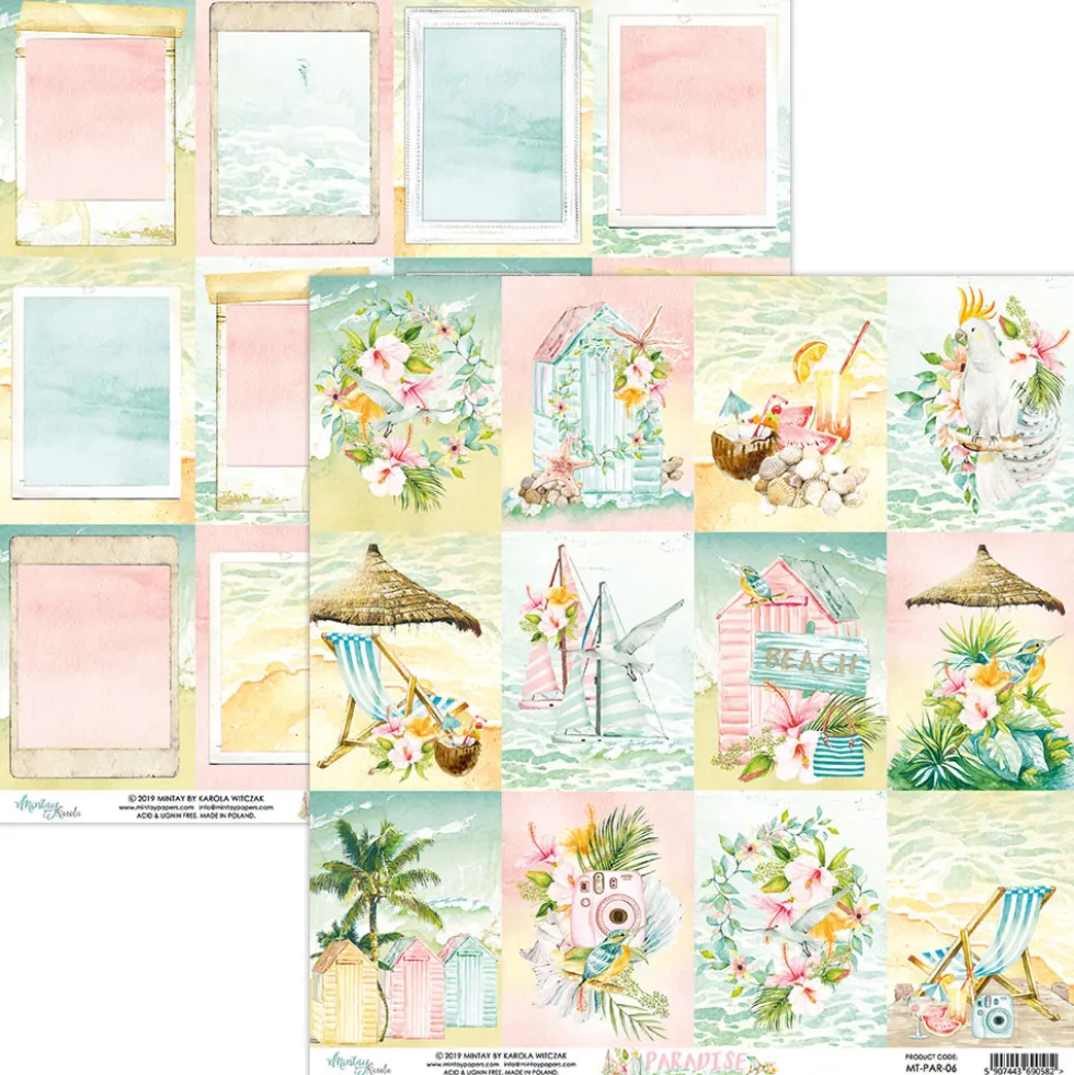 Papier 30 x 30 cm - Mintay - Paradise 06