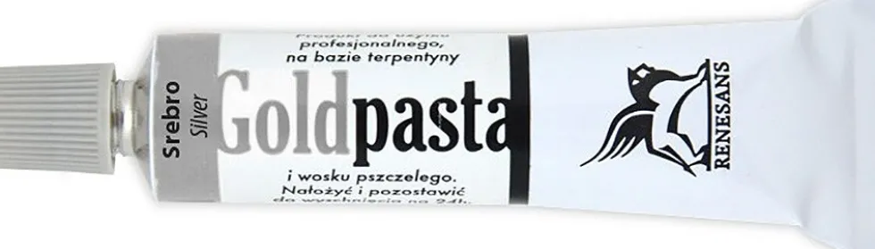 Pasta pozłotnicza Goldpasta - Renesans - srebrna, 20 ml
