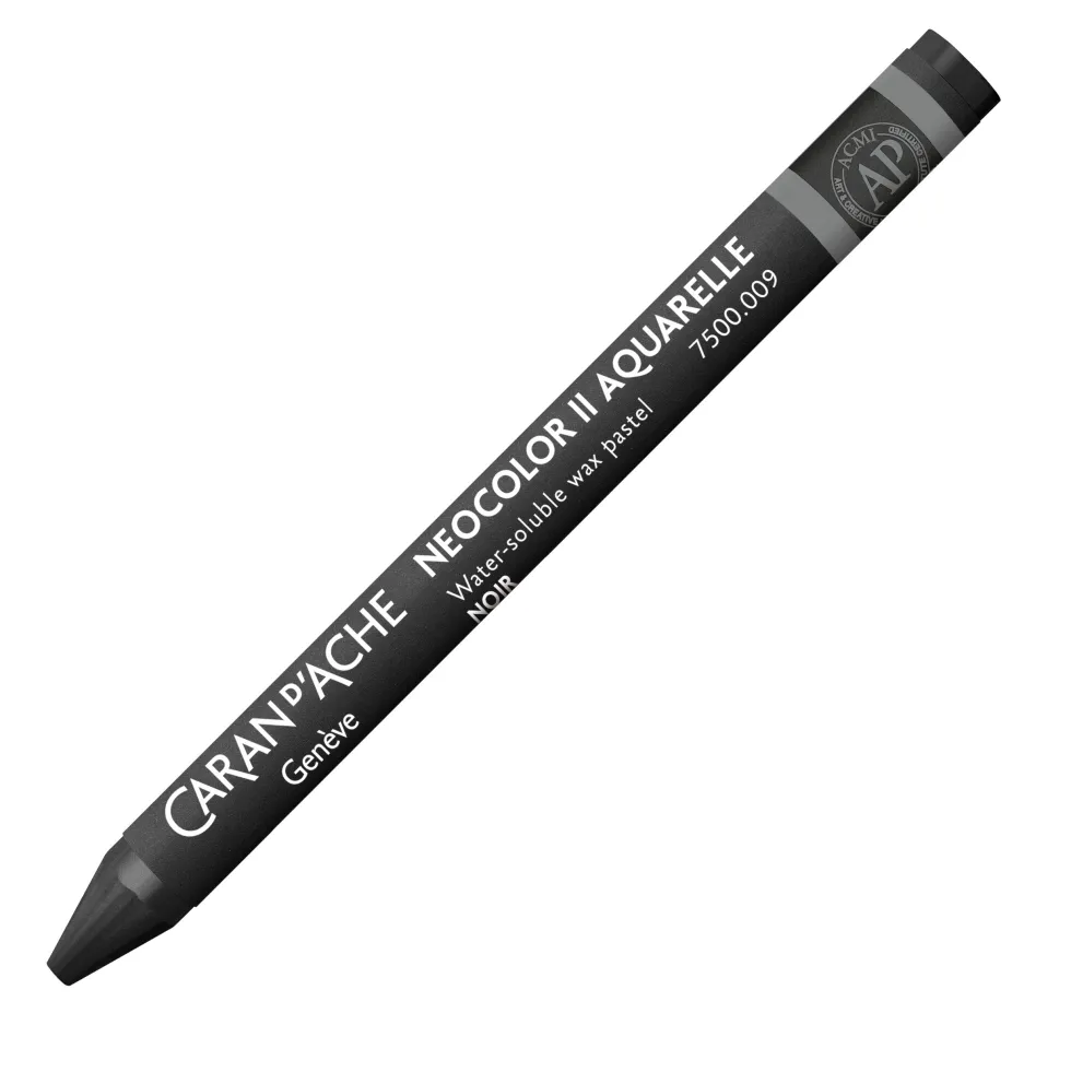 Pastela akwarelowa Neocolor II - Caran d'Ache - 009, Black