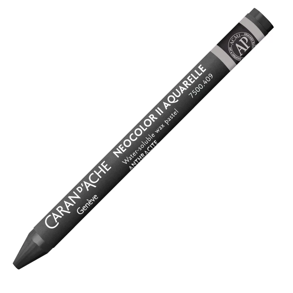 Pastela akwarelowa Neocolor II - Caran d'Ache - 409, Charcoal Grey