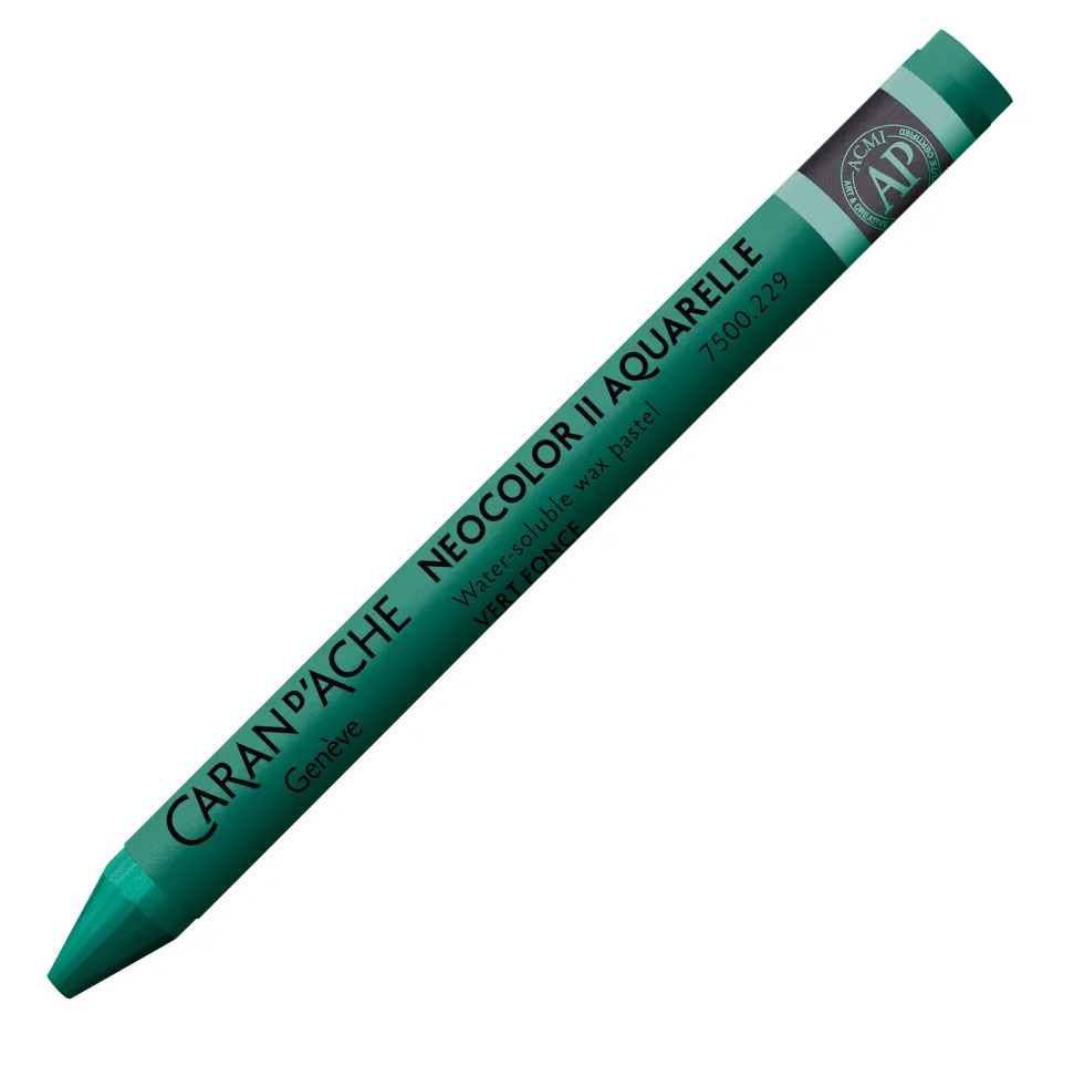 Pastela akwarelowa Neocolor II - Caran d'Ache - 229, Dark Green