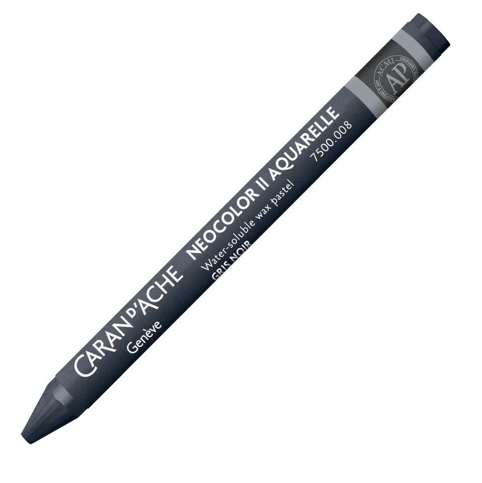 Pastela akwarelowa Neocolor II - Caran d'Ache - 008, Greyish Black