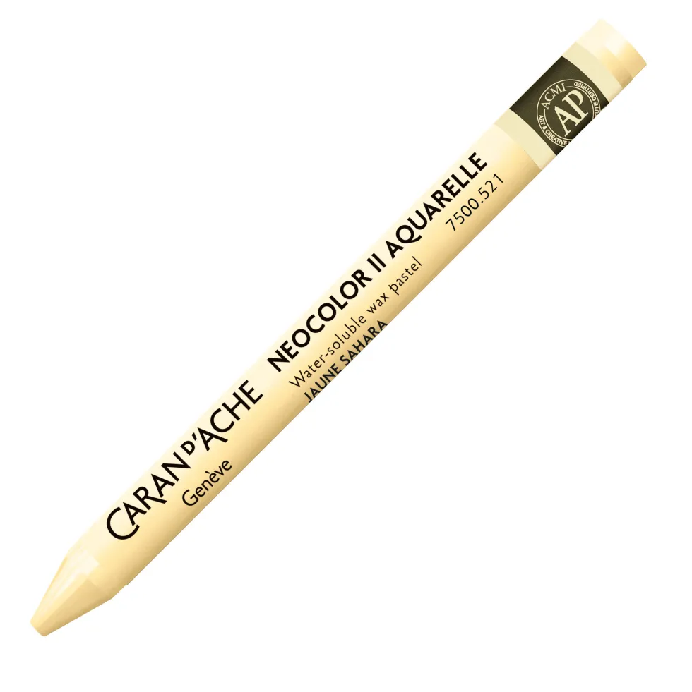 Pastela akwarelowa Neocolor II - Caran d'Ache - 521, Sahara Yellow