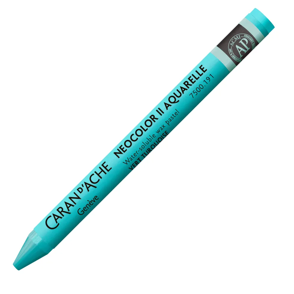 Pastela akwarelowa Neocolor II - Caran d'Ache - 191, Turquoise Green