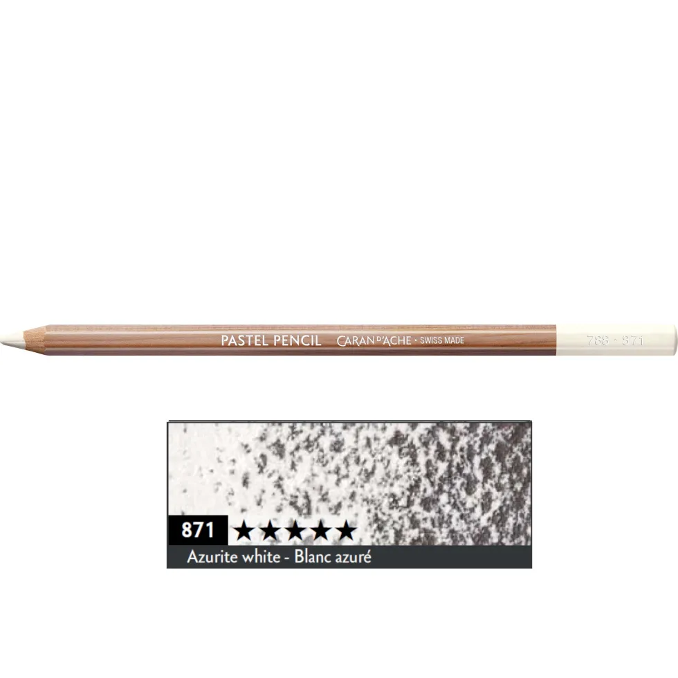 Pastela sucha w kredce Pastel Pencil - Caran d'Ache - 871, Azurite White