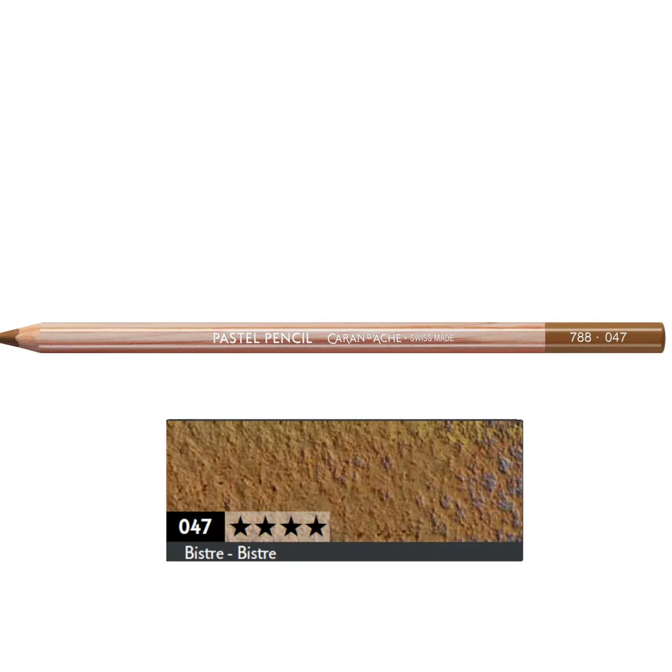 Pastela sucha w kredce Pastel Pencil - Caran d'Ache - 047, Bistre
