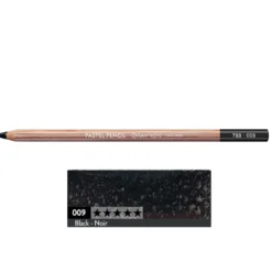 Pastela sucha w kredce Pastel Pencil - Caran d'Ache - 009, Black