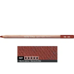 Pastela sucha w kredce Pastel Pencil - Caran d'Ache - 069, Burnt Sienna