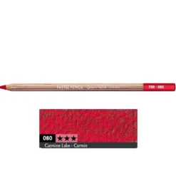 Pastela sucha w kredce Pastel Pencil - Caran d'Ache - 080, Carmine Lake