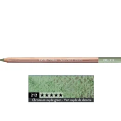 Pastela sucha w kredce Pastel Pencil - Caran d'Ache - 212, Chromium Oxyde Green