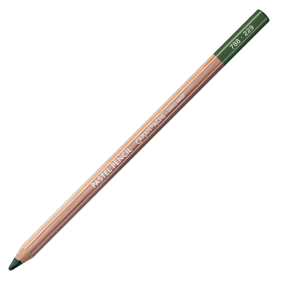 Pastela sucha w kredce Pastel Pencil - Caran d'Ache - 229, Dark Green