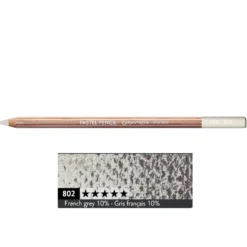 Pastela sucha w kredce Pastel Pencil - Caran d'Ache - 802, French Grey 10%