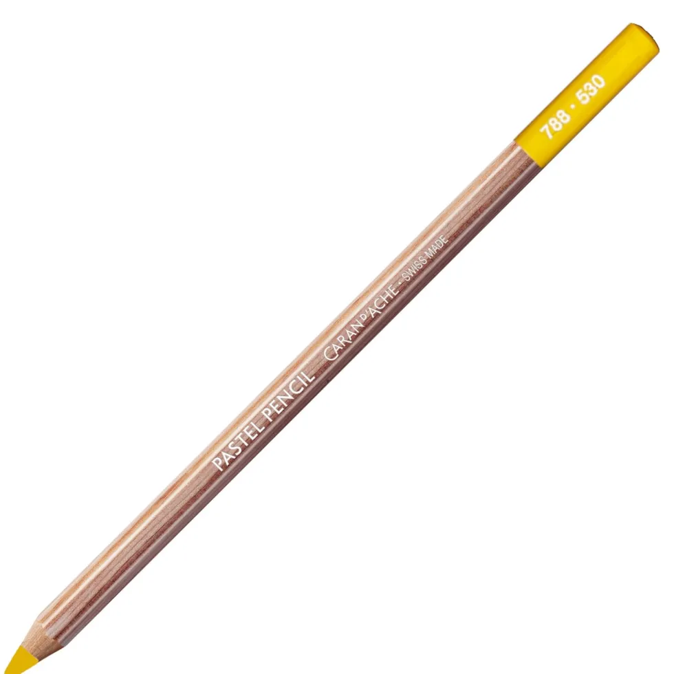 Pastela sucha w kredce Pastel Pencil - Caran d'Ache - 530, Gold Cadmium Yellow