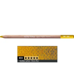 Pastela sucha w kredce Pastel Pencil - Caran d'Ache - 033, Golden Ochre