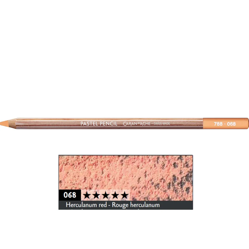 Pastela sucha w kredce Pastel Pencil - Caran d'Ache - 068, Herculanum Red