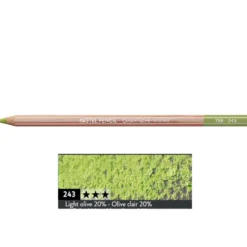 Pastela sucha w kredce Pastel Pencil - Caran d'Ache - 243, Light Olive 20%