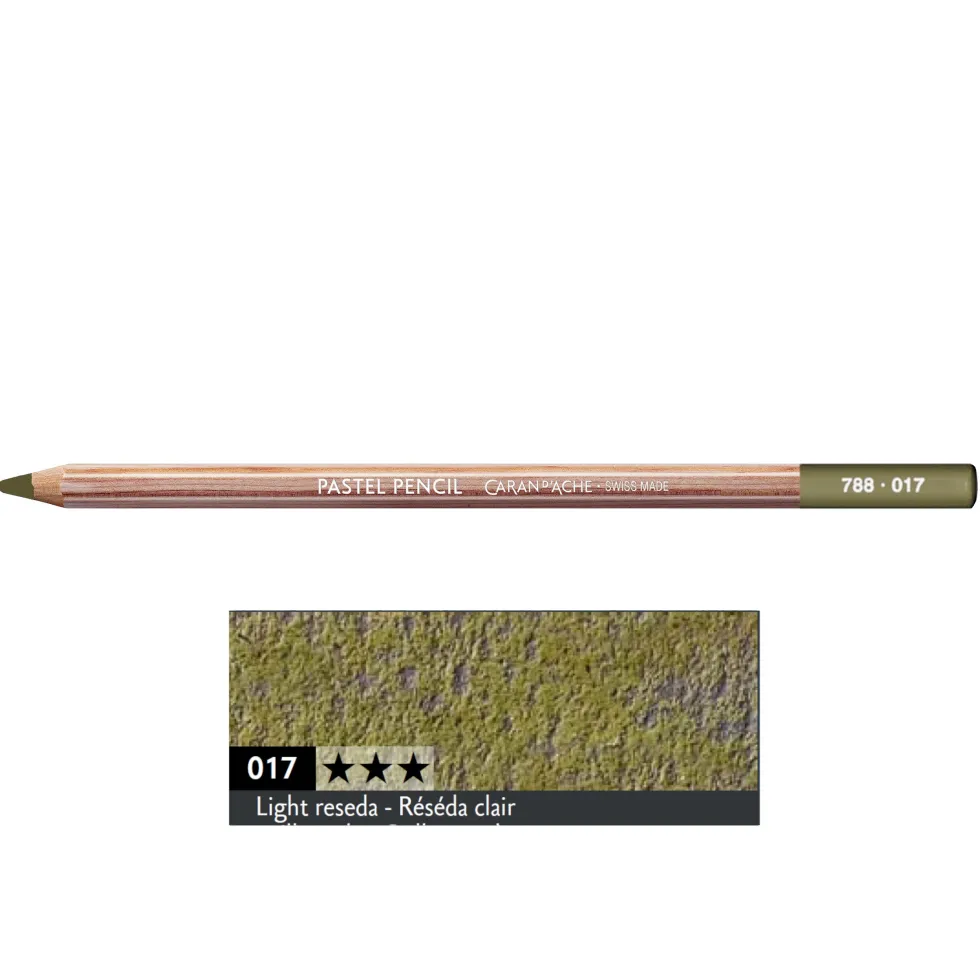 Pastela sucha w kredce Pastel Pencil - Caran d'Ache - 017, Light Reseda