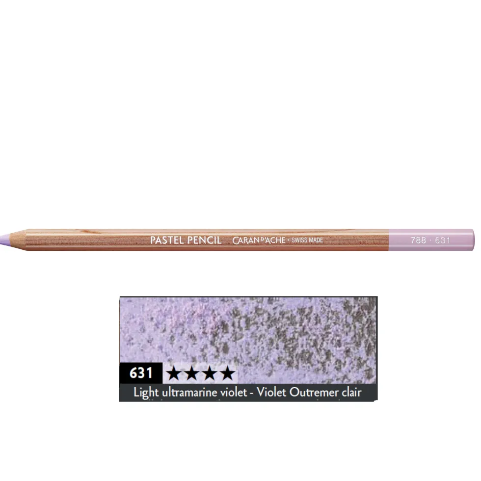 Pastela sucha w kredce Pastel Pencil - Caran d'Ache - 631, Light Ultramarine Violet