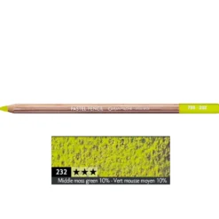 Pastela sucha w kredce Pastel Pencil - Caran d'Ache - 232, Middle Moss Green 10%